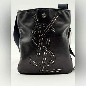 YSL RIVE GAUCHE CABAS LEATHER CROSSBODY